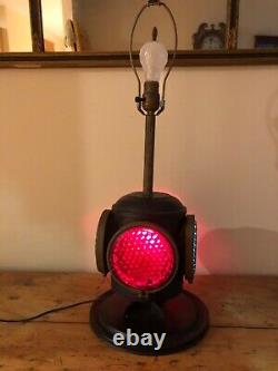 Antique Railroad Lantern 4 Way Signal Lamp