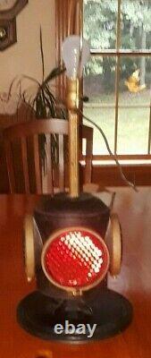 Antique Railroad Lantern 4 Way Signal Lamp