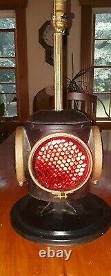 Antique Railroad Lantern 4 Way Signal Lamp