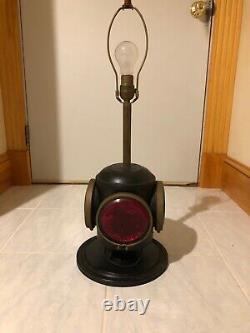 Antique Railroad Lantern 4 Way Signal Lamp