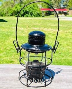 Antique Railroad Lantern Adlake C&O Railroads Train Engine Kerosene Glass Globe