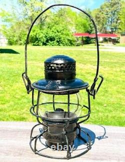 Antique Railroad Lantern Adlake C&O Railroads Train Engine Kerosene Glass Globe