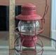 Antique Railroad Lantern Adlake Kero Burner Globe ACL RR Atlantic Coast Railway