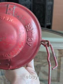 Antique Railroad Lantern Adlake Kero Burner Globe ACL RR Atlantic Coast Railway