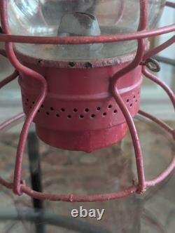 Antique Railroad Lantern Adlake Kero Burner Globe ACL RR Atlantic Coast Railway