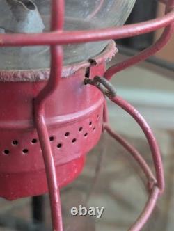 Antique Railroad Lantern Adlake Kero Burner Globe ACL RR Atlantic Coast Railway