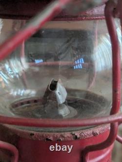 Antique Railroad Lantern Adlake Kero Burner Globe ACL RR Atlantic Coast Railway