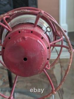 Antique Railroad Lantern Adlake Kero Burner Globe ACL RR Atlantic Coast Railway