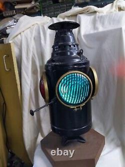 Antique Railroad Lantern Arlington NJ USA Dressel Caboose Light c1910