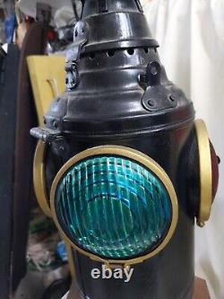 Antique Railroad Lantern Arlington NJ USA Dressel Caboose Light c1910