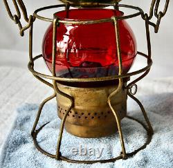 Antique Railroad Lantern CNR Vintage Hiram L Piper RR Train Lamp, Adlake Kero