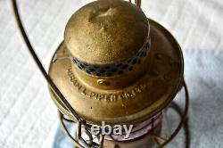 Antique Railroad Lantern CNR Vintage Hiram L Piper RR Train Lamp, Adlake Kero