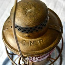 Antique Railroad Lantern CNR Vintage Hiram L Piper RR Train Lamp, Adlake Kero