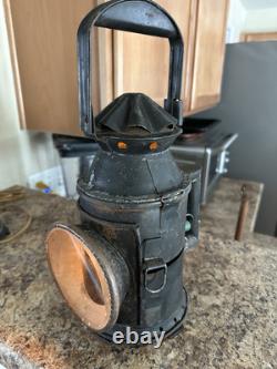 Antique Railroad Lantern Converted Into a Lamp