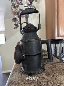Antique Railroad Lantern Converted Into a Lamp