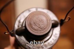 Antique Railroad Lantern Deitz Lamp Light NYC Lines glass Globe 6 wire Early old