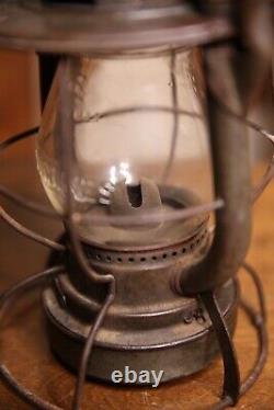Antique Railroad Lantern Deitz Lamp Light NYC Lines glass Globe 6 wire Early old