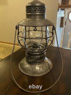 Antique Railroad Lantern Handlan Buck Frisco Bellbottom