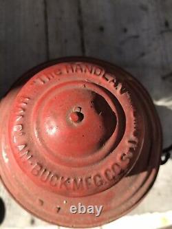 Antique Railroad Lantern MP Mo Pac St Louis Handlan Buck bell bottom Red Safety