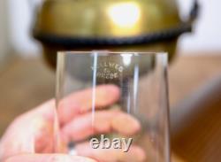 Antique Railroad Lantern Oil Lamp Country Store hanging Light vintage brass old