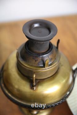 Antique Railroad Lantern Oil Lamp Country Store hanging Light vintage brass old