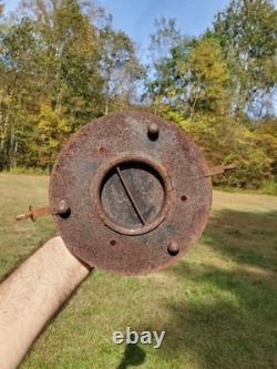 Antique Railroad Lantern RARE Blown Glass School Skater Home RR Candlelight Lamp