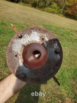 Antique Railroad Lantern RARE Blown Glass School Skater Home RR Candlelight Lamp