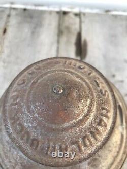 Antique Railroad Lantern red globe MP Mo Pac St Louis Handlan Buck bell bottom