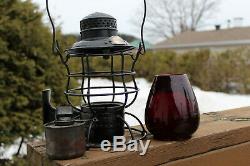 Antique Railroad MARBLEHEAD E. M. St. Railway Lantern