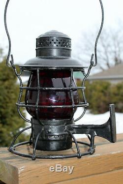 Antique Railroad MARBLEHEAD E. M. St. Railway Lantern