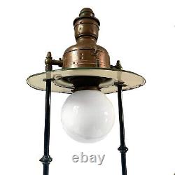 Antique Railroad Platform Street Lamp British Light 1930s Electrified