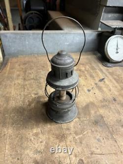 Antique Railroad RR Oil Lantern Lamp Conductor Presentation Bell Bottom Parts
