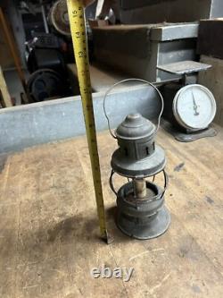 Antique Railroad RR Oil Lantern Lamp Conductor Presentation Bell Bottom Parts