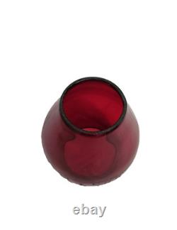 Antique Railroad Red Globe L&n Rr Louisville & Nashville Rr Railway Glass Globe