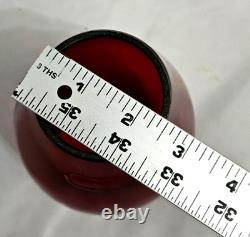 Antique Railroad Red Globe L&n Rr Louisville & Nashville Rr Railway Glass Globe