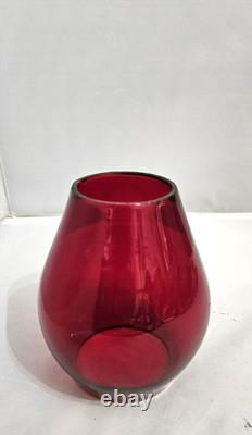 Antique Railroad Red Globe L&n Rr Louisville & Nashville Rr Railway Glass Globe