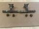 Antique Railroad Sconces Pair Early Double Pullman For Restore Brass Mission