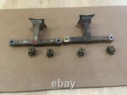 Antique Railroad Sconces Pair Early Double Pullman For Restore Brass Mission