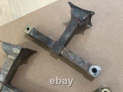 Antique Railroad Sconces Pair Early Double Pullman For Restore Brass Mission