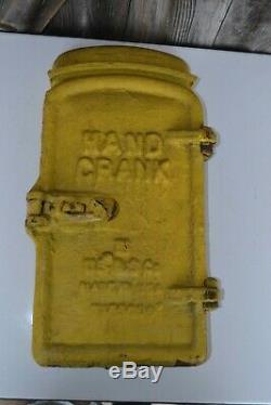 Antique Railroad Signal and Switch Co. Hand Crank Locomotive Train Cast Iron