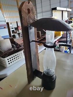 Antique Railroad Train Car Oil Lamp Lantern