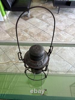 Antique Railroad Train Lantern Lamp