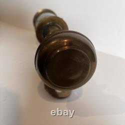 Antique Railroad Train Oil Lantern Wall Sconce Candle Lamp Light Fixture Brass