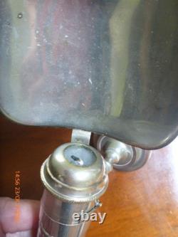 Antique Railway Carriage Lamp Candle Holder- THE NEW EDINBURGHwith reflector