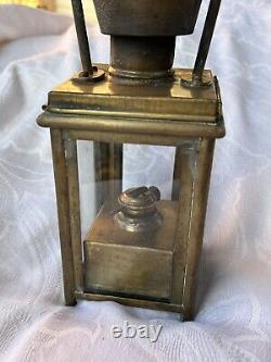 Antique Railway Lamp Brass Kerosene Oil Antique Railroad