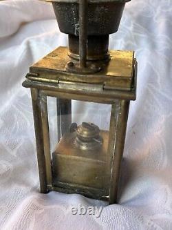 Antique Railway Lamp Brass Kerosene Oil Antique Railroad