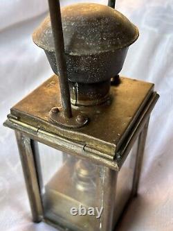 Antique Railway Lamp Brass Kerosene Oil Antique Railroad