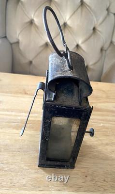 Antique Railway Signal Lantern Kerosene, Oil Lamp, Early 20th Century