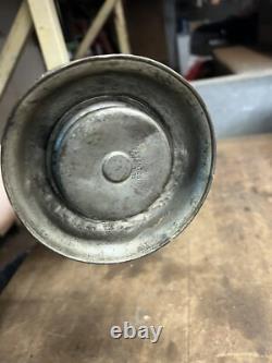 Antique Rare Aug 31 75 Railroad RR Brass Oil Lantern Lamp Conductor Presentation