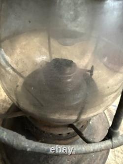 Antique Rare CVRR Central Vermont Railway VT Railroad RR Oil Lantern Bell Bottom